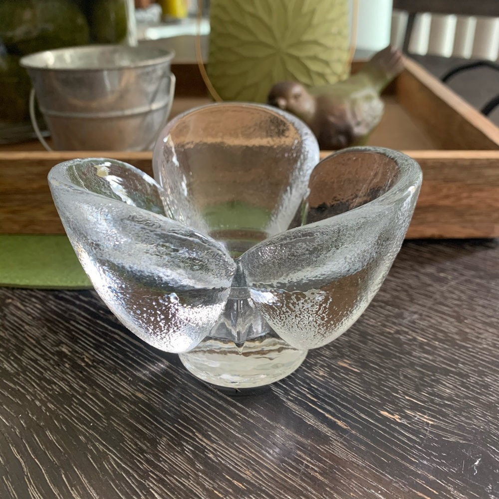 Sweet Frosted Glass Candle/Jewelry/Flower holder
